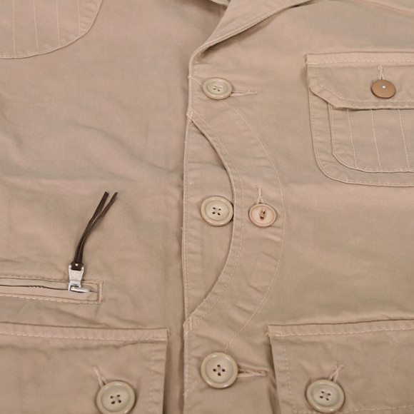 Pretty Green Mens Yellow Pretty Green Sand Poacher Jacket main image