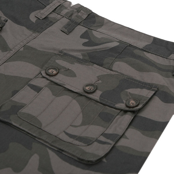 Pretty Green Mens Multicoloured Pretty Green Camo Print Cargo Short main image