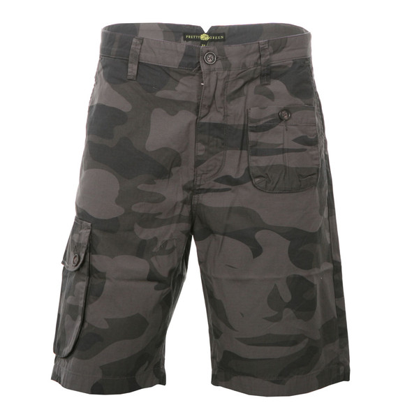 Pretty Green Mens Multicoloured Pretty Green Camo Print Cargo Short main image