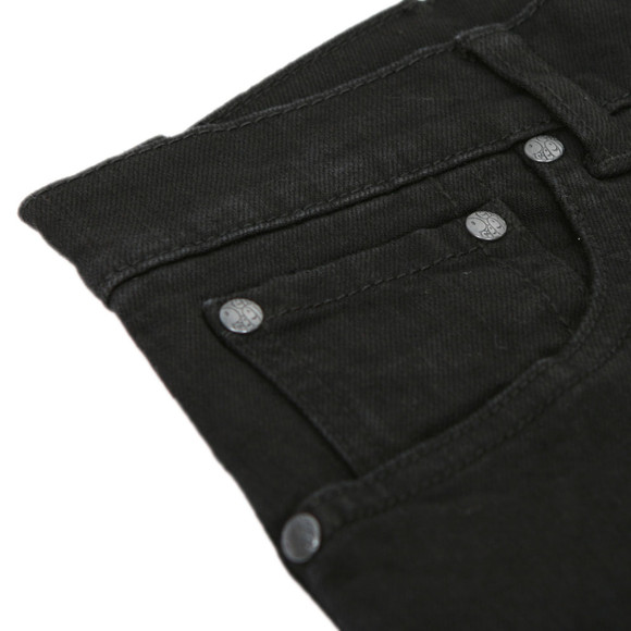 Pretty Green Mens Black Pretty Green Black Straight Cut Jeans main image