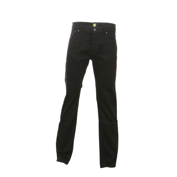 Pretty Green Mens Black Pretty Green Black Straight Cut Jeans main image