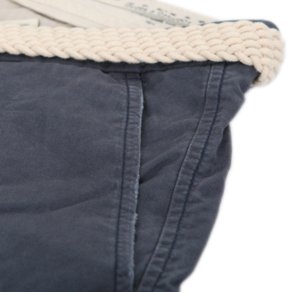 Scotch & Soda Mens Blue Scotch & Soda Navy Lightweight Chino Short With Belt main image