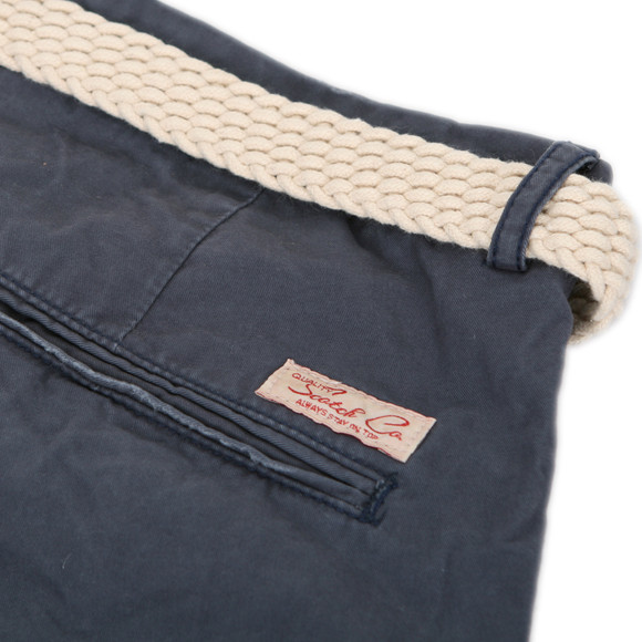 Scotch & Soda Mens Blue Scotch & Soda Navy Lightweight Chino Short With Belt main image