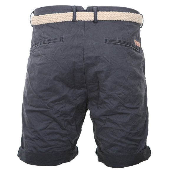 Scotch & Soda Mens Blue Scotch & Soda Navy Lightweight Chino Short With Belt main image