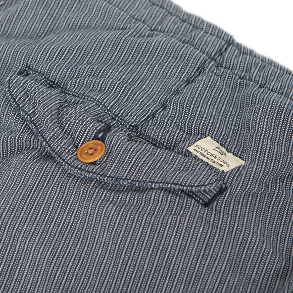Scotch & Soda Mens Blue Scotch & Soda Dark Navy Stripe Cargo Short main image