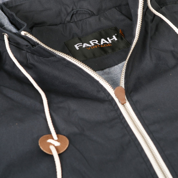 Farah Mens Blue Farah Midnight Short Zip CF Coat main image