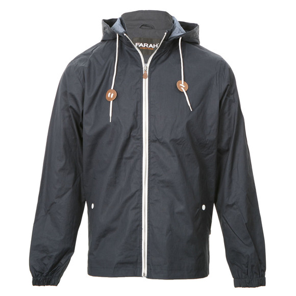 Farah Mens Blue Farah Midnight Short Zip CF Coat main image