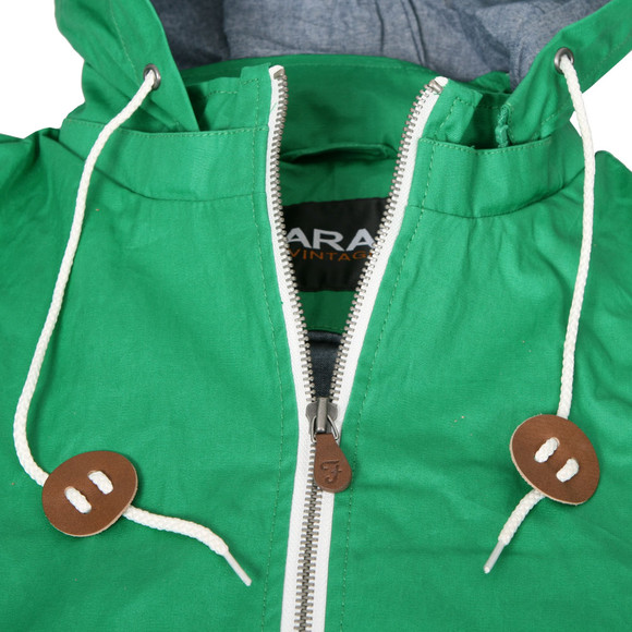 Farah Mens Green Farah Green Short Zip CF Coat main image