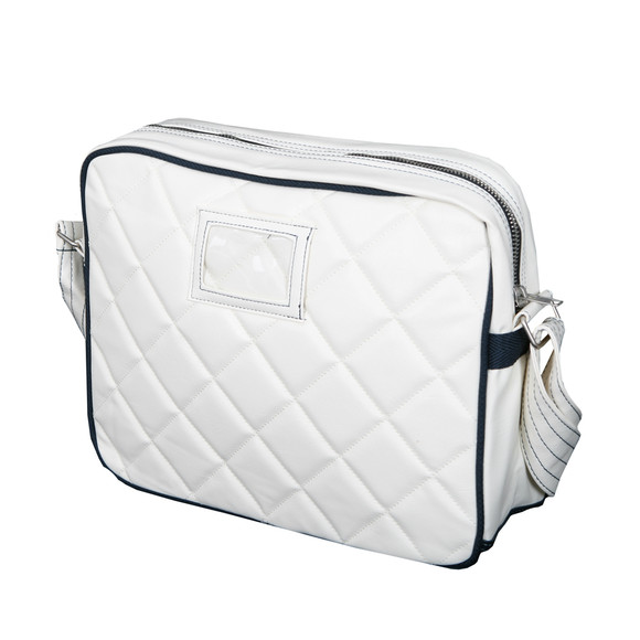 Superdry Mens Off-White Superdry Chalk/Navy Alumni Bag main image
