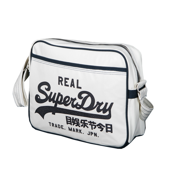 Superdry Mens Off-White Superdry Chalk/Navy Alumni Bag main image