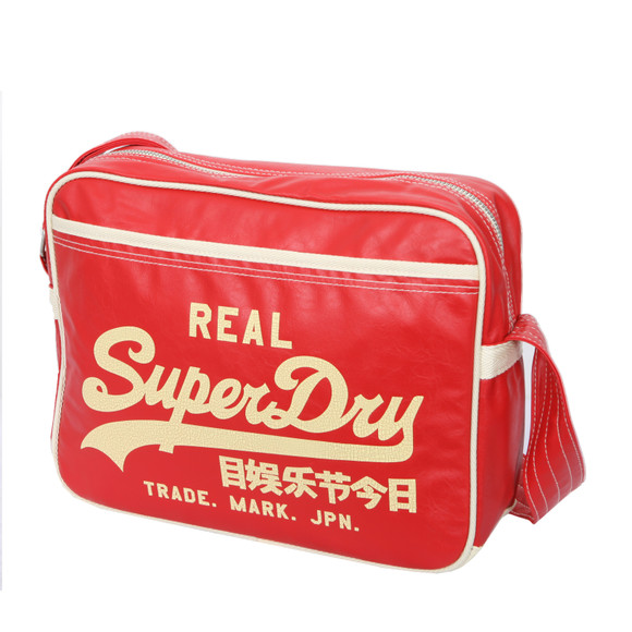 Superdry Mens Red Superdry Rich Red/Cream Alumni Bag main image