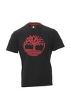 Timberland Mens Blue Timberland SS Topographic Tree Tee