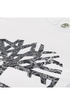 Timberland Mens White Timberland SS Topographic Tree Tee