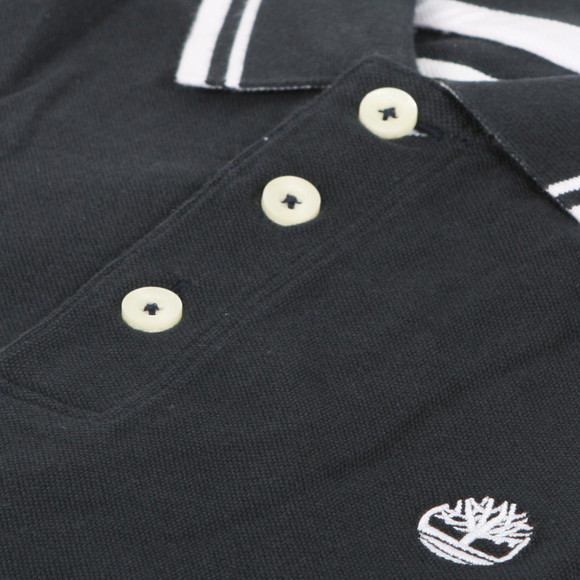 Timberland Mens Blue Timberland Tipped Plain Polo main image