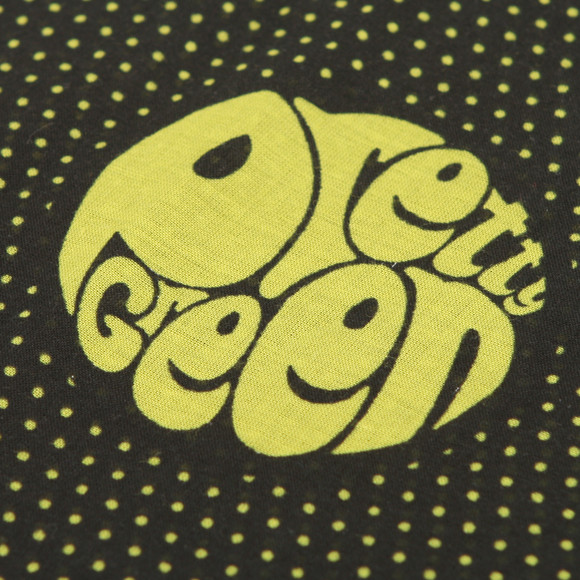 Pretty Green Mens Black Pretty Green Green Label Paisley Scarf main image