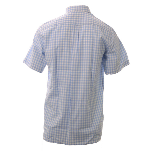 Gant Mens Blue Gant Washed Gingham RBD80 SS Shirt  main image