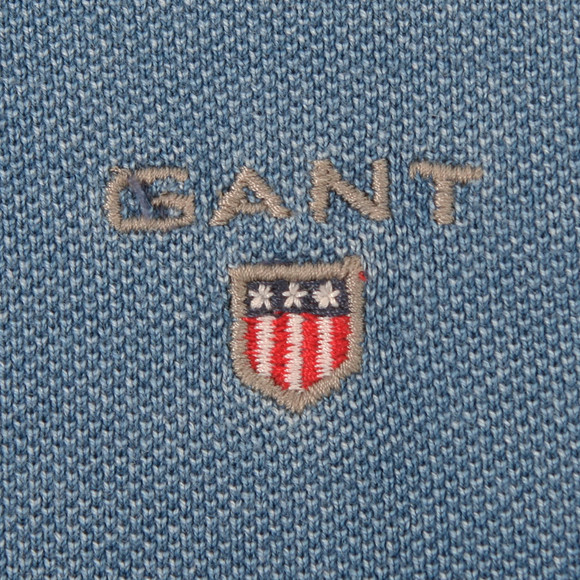 Gant Mens Blue Gant N.N. Indigo Pique Rugger Polo Shirt  main image