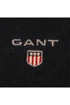 Gant Mens Blue Gant Solid Cotton V Neck Jumper