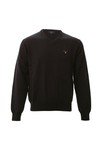Gant Mens Blue Gant Solid Cotton V Neck Jumper