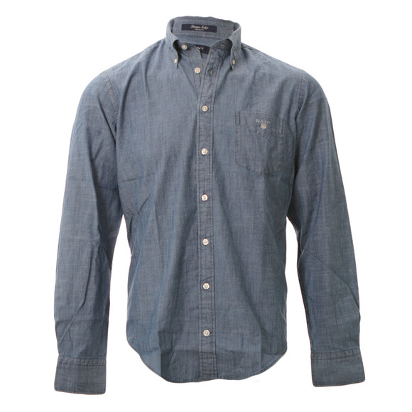 Gant Mens Blue Gant A.P. Summer Indigo COBD80 LS Shirt  main image
