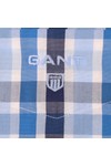 Gant Mens Blue Gant A P Portofino Poplin Large Check Shirt