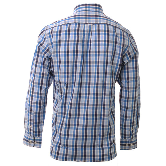 Gant Mens Blue Gant A P Portofino Poplin Large Check Shirt main image