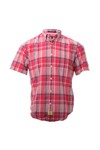 Gant Mens Pink Gant A.P. Handloom Madras CSPBD76 SS Shirt 