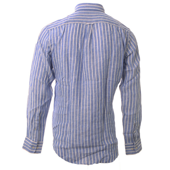 Gant Mens Blue Gant A.P. Hampton Linen COBD80 LS Shirt  main image