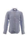 Gant Mens Blue Gant A.P. Hampton Linen COBD80 LS Shirt