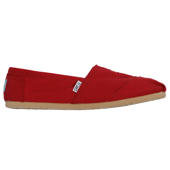 Toms Mens Red Classic Canvas Espadrilles main image