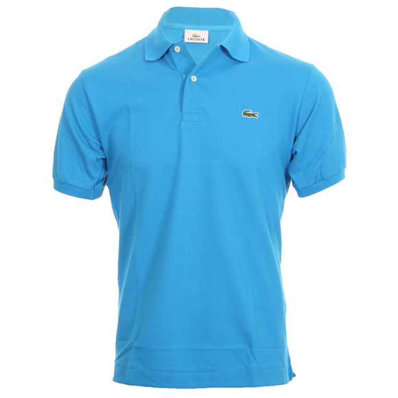 Lacoste Mens Blue Lacoste L1212 Barbade Plain Polo Shirt #1