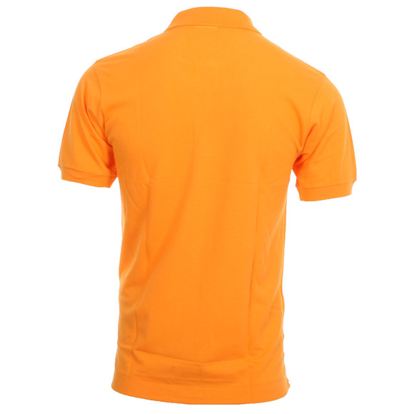 Lacoste Mens Orange Lacoste L1212 Argrume Plain Polo Shirt #2