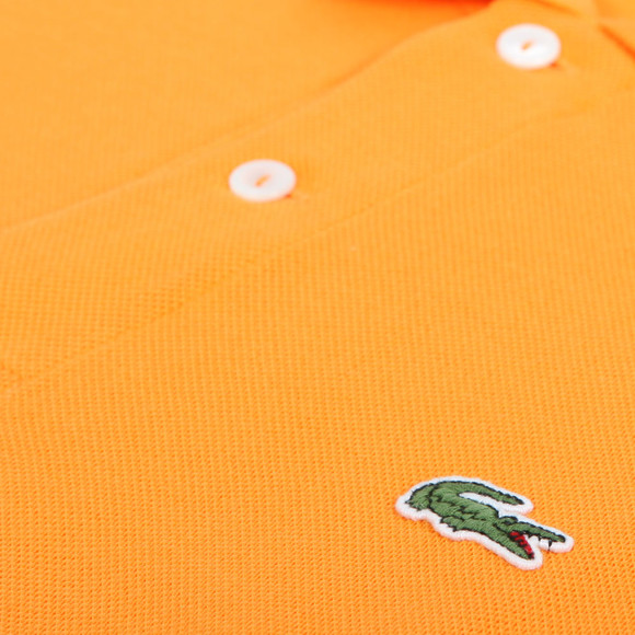 Lacoste Mens Orange Lacoste L1212 Argrume Plain Polo Shirt #3