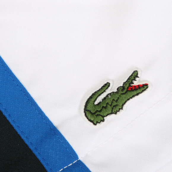Lacoste Sport Mens White Lacoste GH314T White/Eclipse Panel Shorts #2