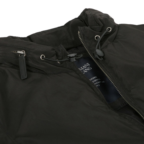 Armani Jeans Mens Black Armani Jeans Black S6B02 Zip Hood Jacket #3