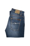 Nudie Jeans Mens Blue Nudie Grim Tim Slub Ecru Jeans