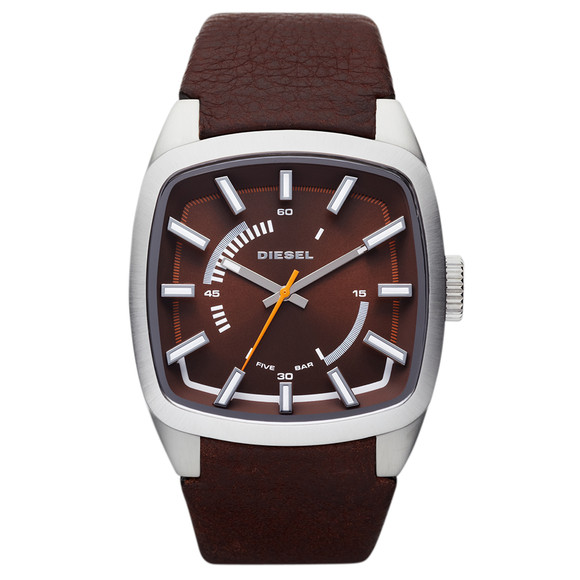 Diesel Mens Brown Diesel DZ1528 Square Face Watch main image