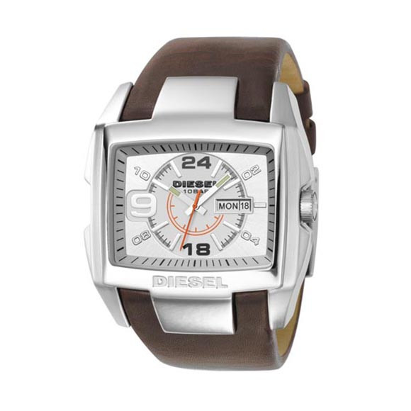 Diesel Mens Brown Diesel DZ1273 Bugout Square Face Watch #1