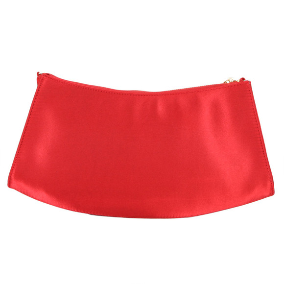 Ted Baker Womens Red Ted Baker Bowlo Satin Oragami Folds Clutch Bag #2