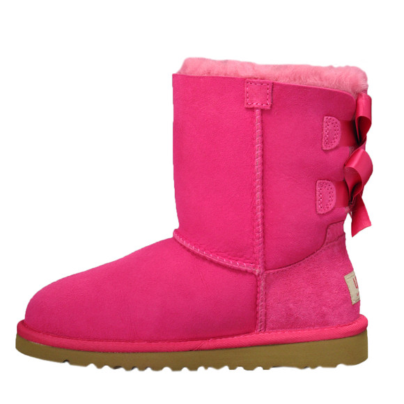 Ugg Girls Pink Bailey Bow Boot main image