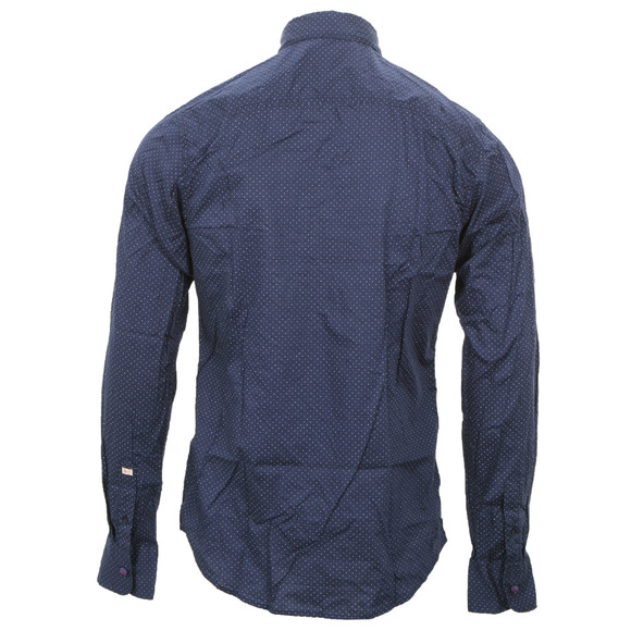 Scotch & Soda Mens Blue Scotch & Soda Printed Dots Shirt main image