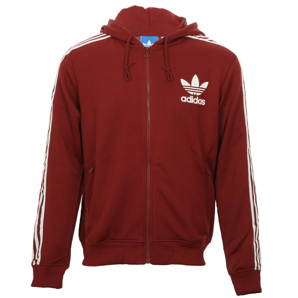 Red adidas zipper clearance