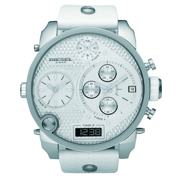 Diesel Mens White Diesel DZ7194 Mr Daddy XL Chrono Watch #1