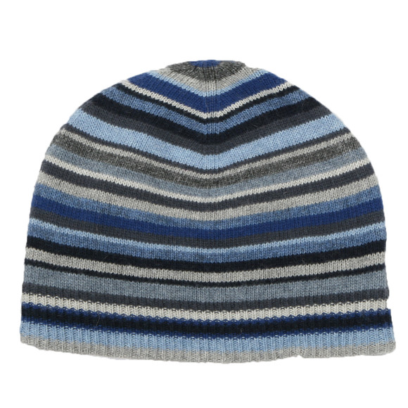 Paul Smith Jeans Mens Blue Paul Smith Striped Classic Beanie main image
