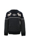 Gant Boys Blue Gant Wool Reindeer Crew Neck Jumper
