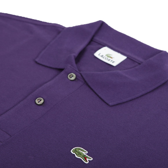 Lacoste Mens Purple  L1312 Long Sleeve Polo #2