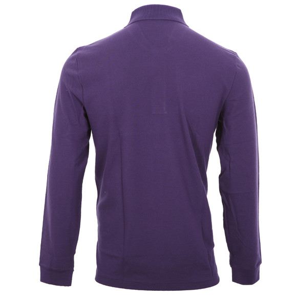 Lacoste Mens Purple  L1312 Long Sleeve Polo #3