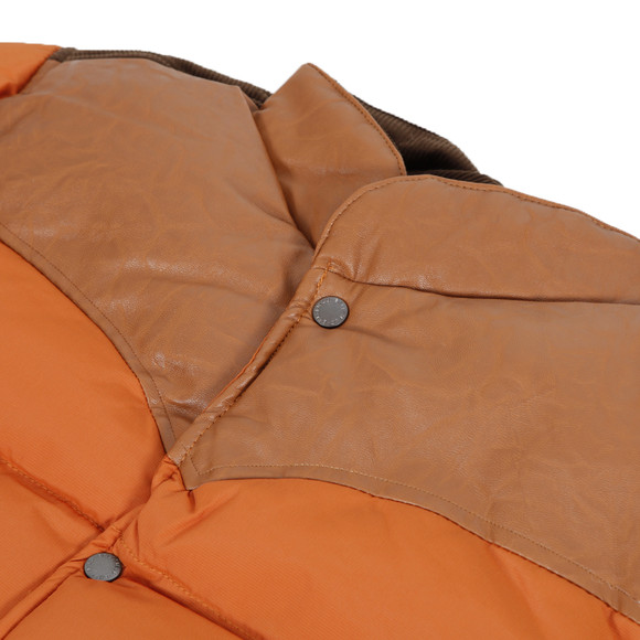 Bellfield Mens Orange Bellfield Otta Padded Quilted Jacket main image