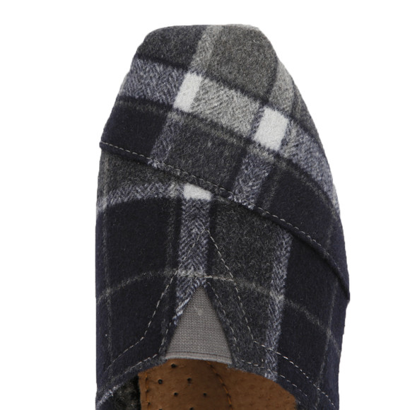 Toms Mens Grey Toms Classic Tartan Slip On main image