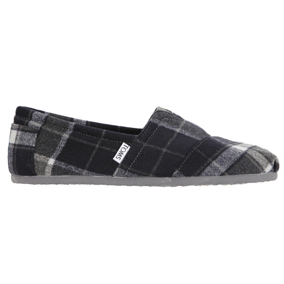 Toms Mens Grey Toms Classic Tartan Slip On main image
